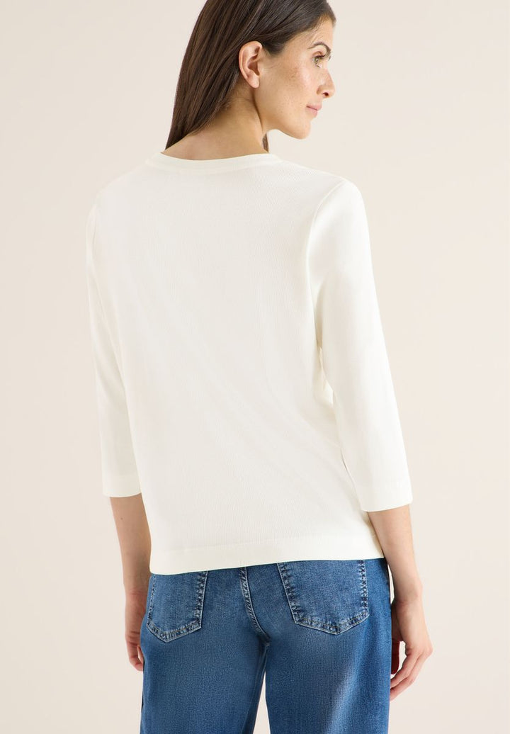 Shirt mit Rippstruktur