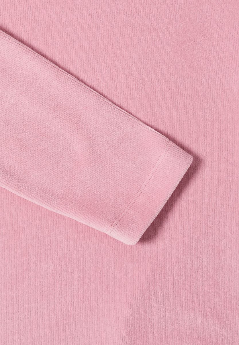 Cord Shirt mit großem Kragen