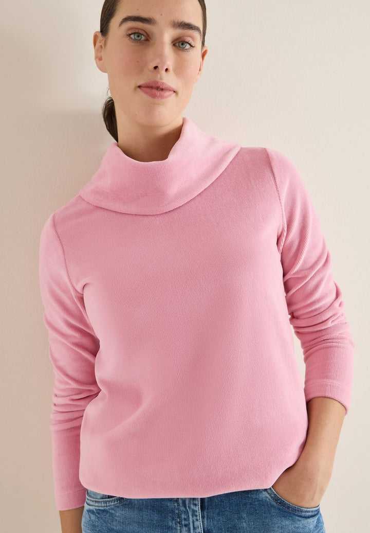 Cord Shirt mit großem Kragen