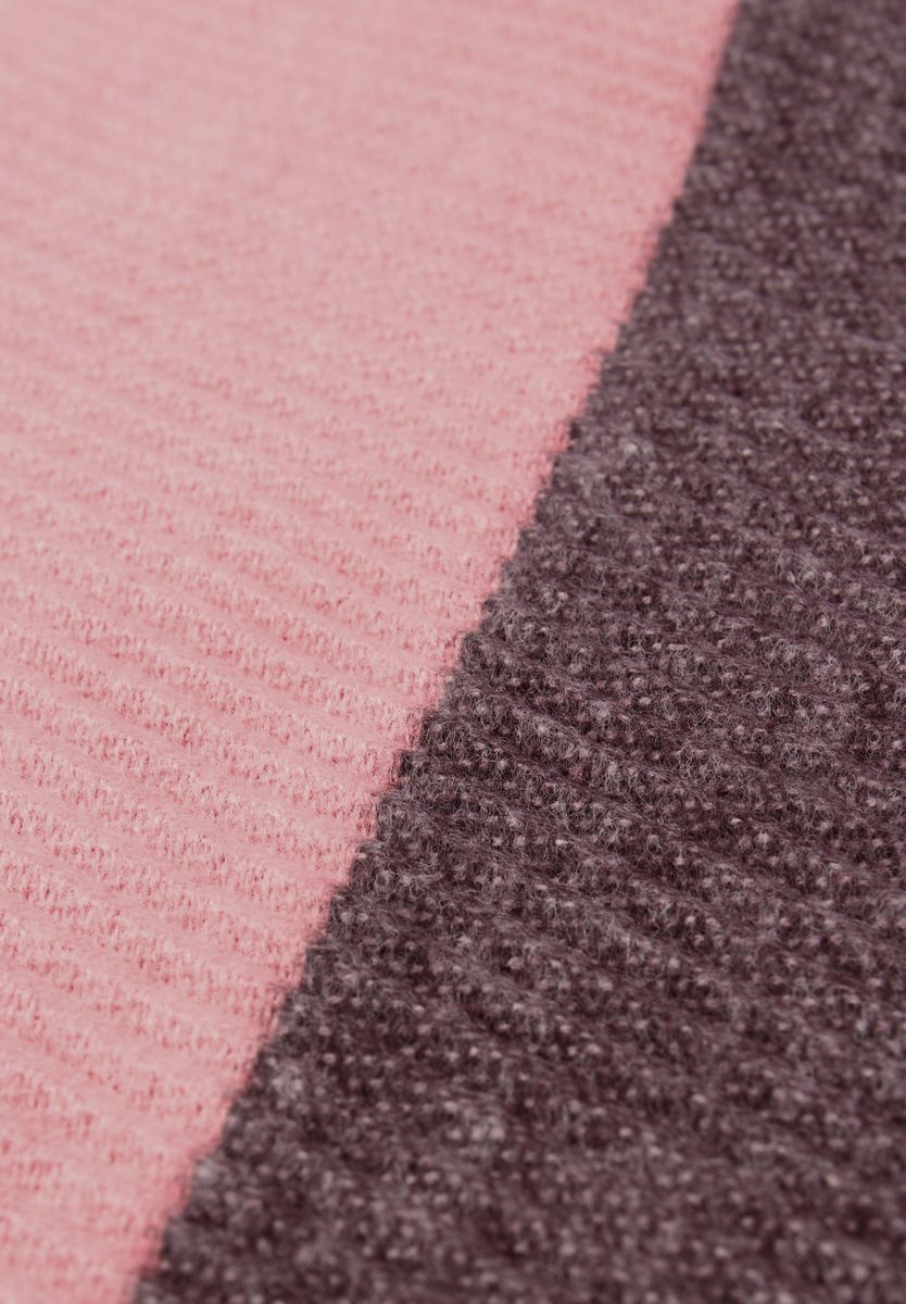 Two-Tone Plissée Schal