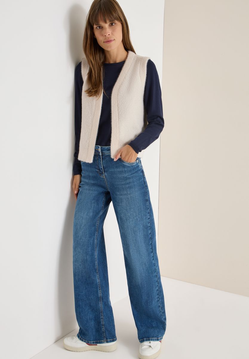 Offene Federgarn Weste