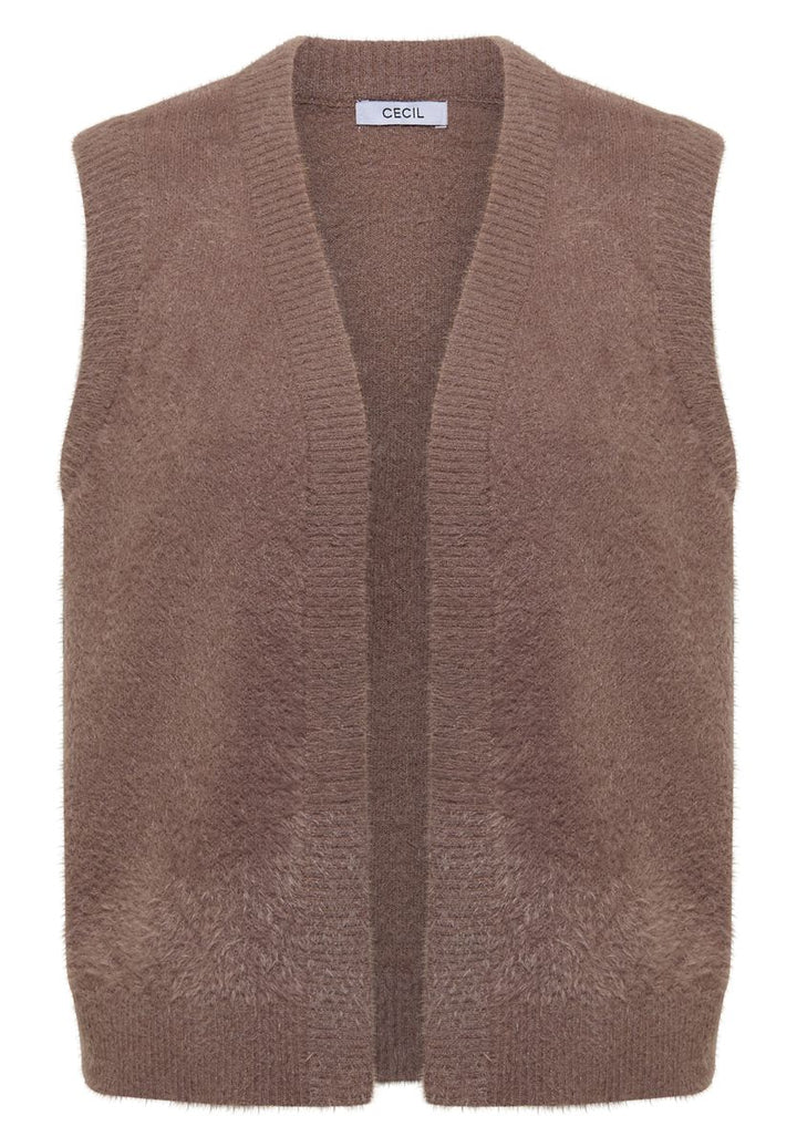 Offene Federgarn Weste