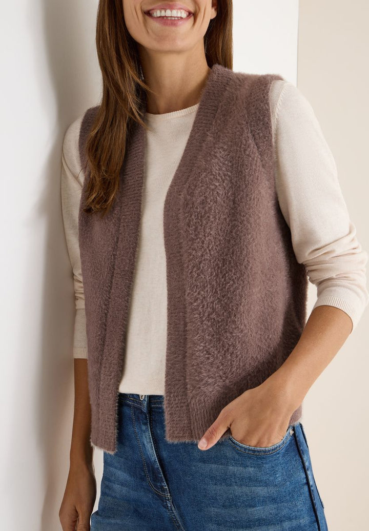 Offene Federgarn Weste