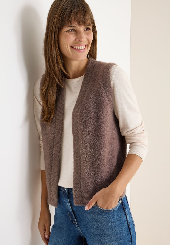 Offene Federgarn Weste