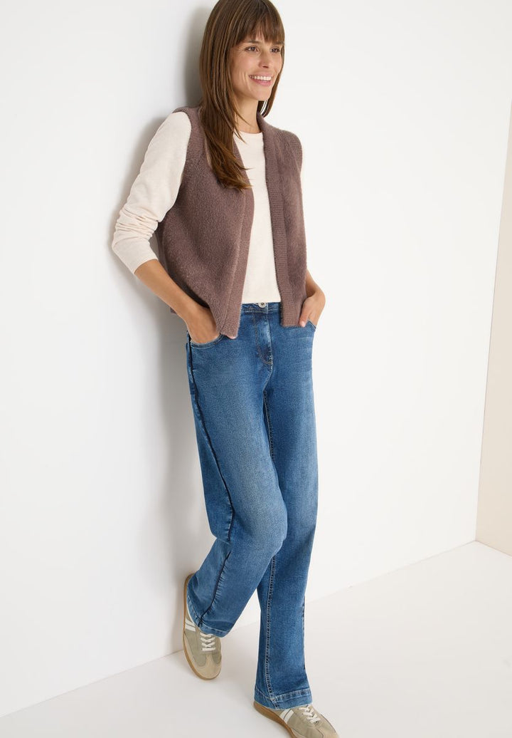 Offene Federgarn Weste