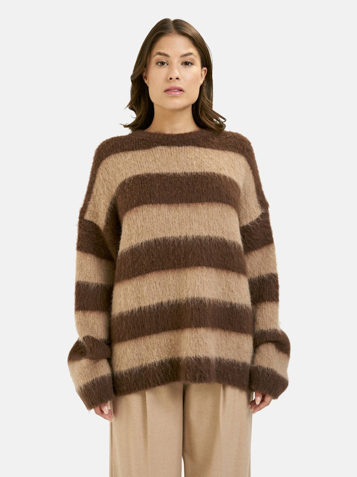 Brushed Striped Pullover
