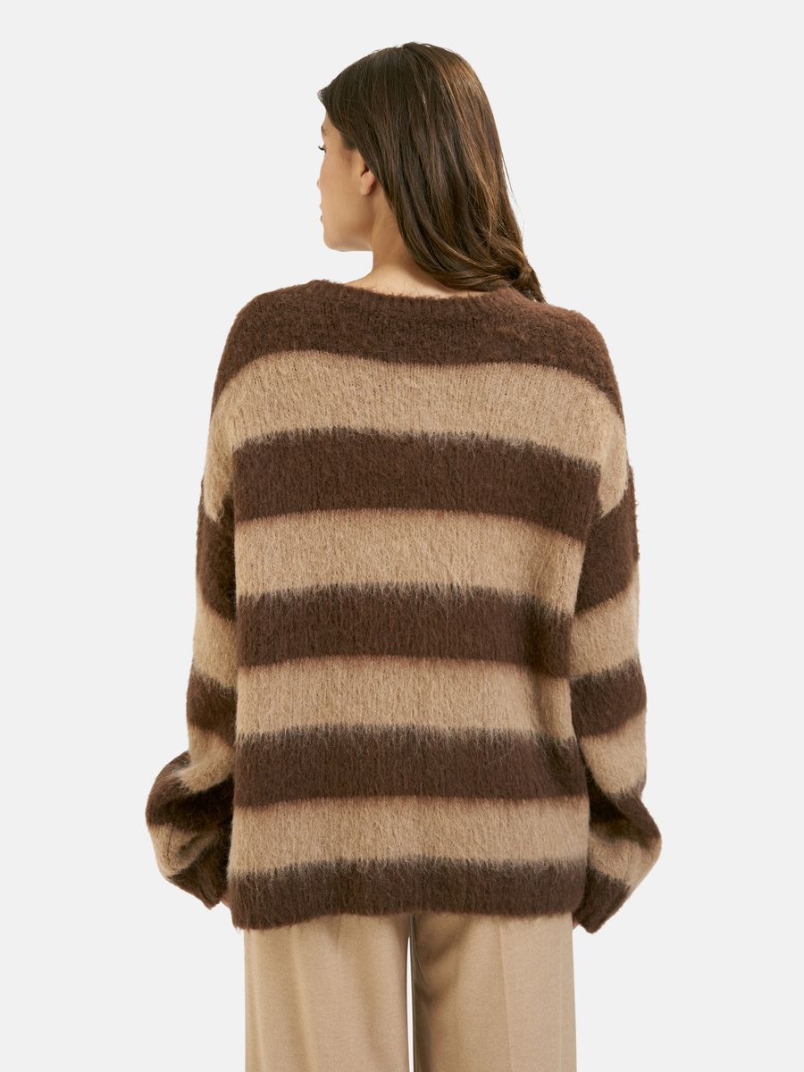 Brushed Striped Pullover