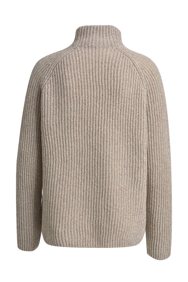 Mouline Ribbed Raglan Pullover