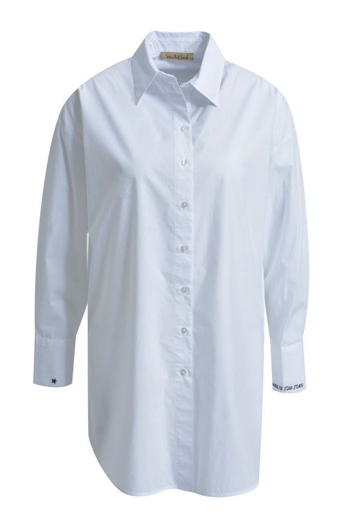 Oversize Shirt Blouse with Backprint