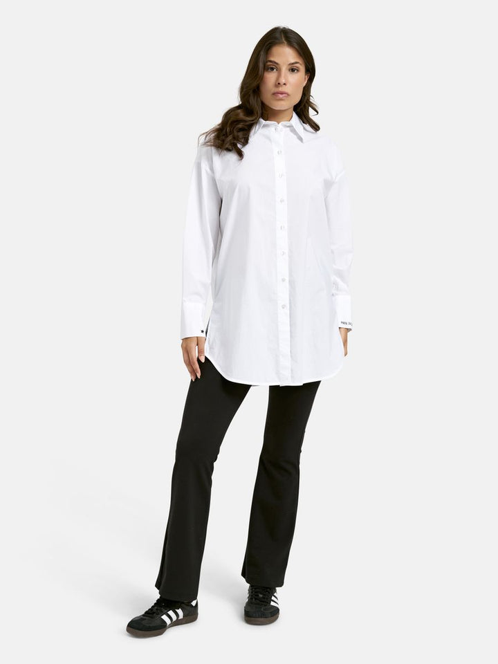 Oversize Shirt Blouse with Backprint