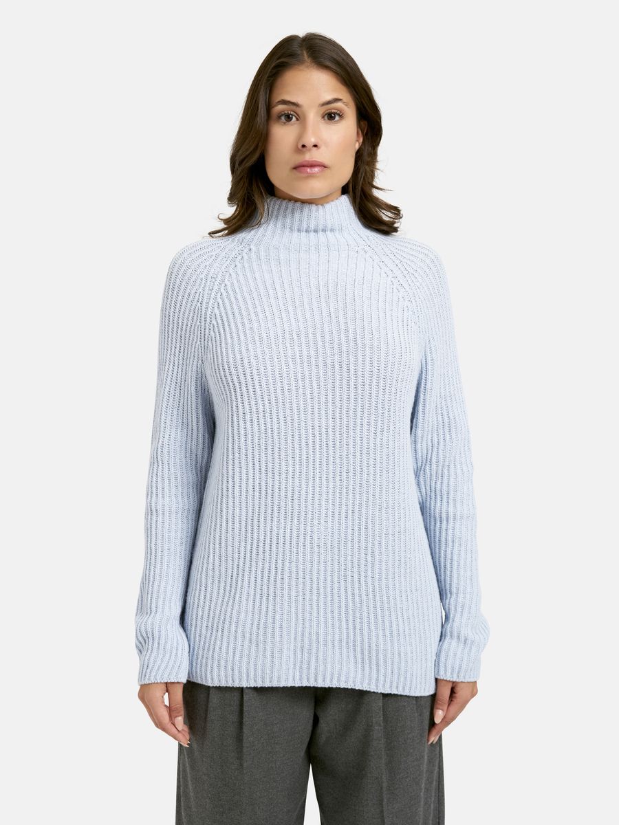 High Collar Rib Pullover