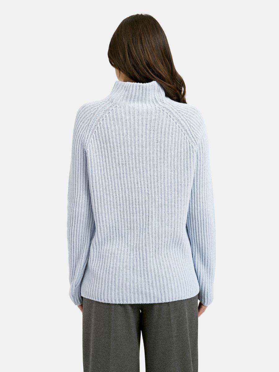 High Collar Rib Pullover