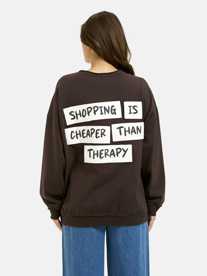 Oversize Sweatshirt Open Edges Vn