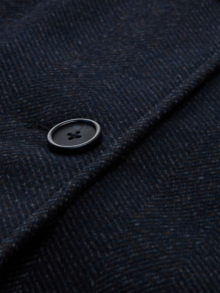 Wollmantel mit Stehkragen