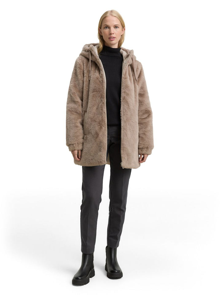 Teddy Wendemantel mit Kapuze