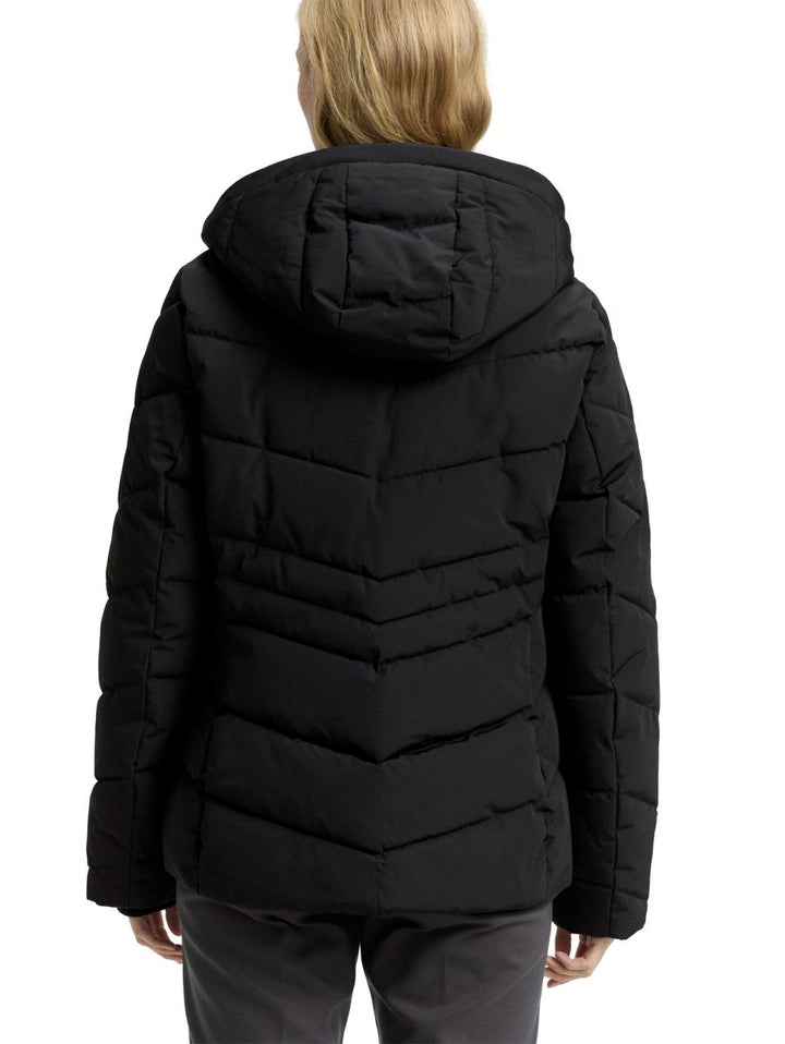 Puffer-Jacke mit abnehmbarer Kapuze