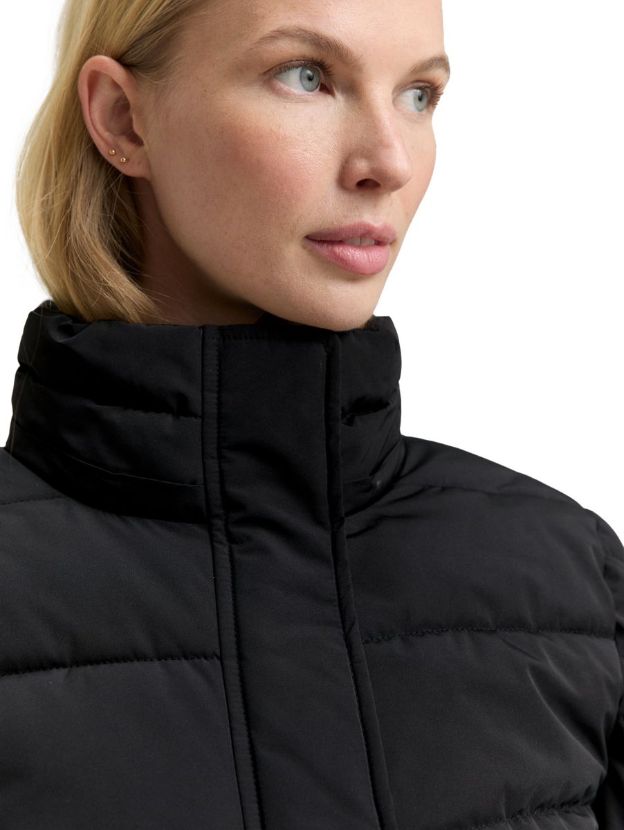 Puffer-Jacke mit abnehmbarer Kapuze
