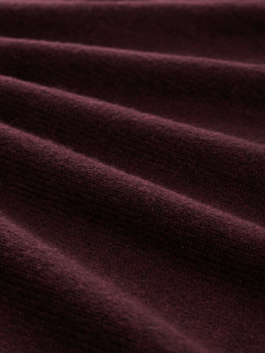 Loose Fit Strickpullover mit Stehkragen