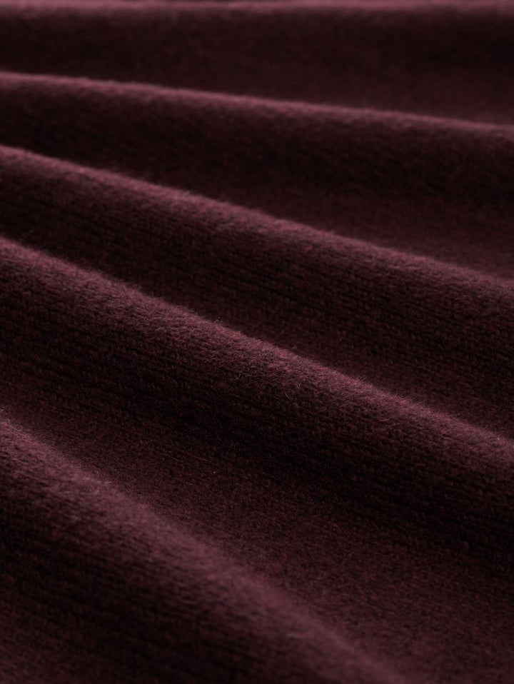 Loose Fit Strickpullover mit Stehkragen