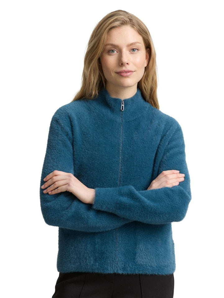 Cardigan aus Federgarn