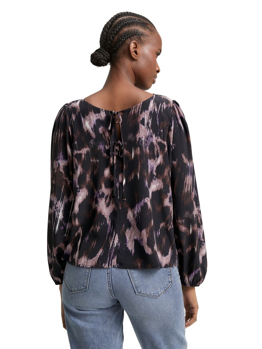 Loose Fit Bluse mit Schleifen-Details