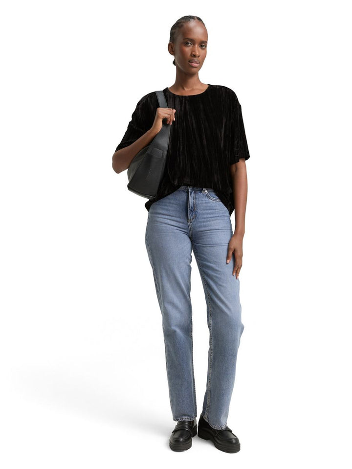 Loose Fit T-Shirt aus Samt