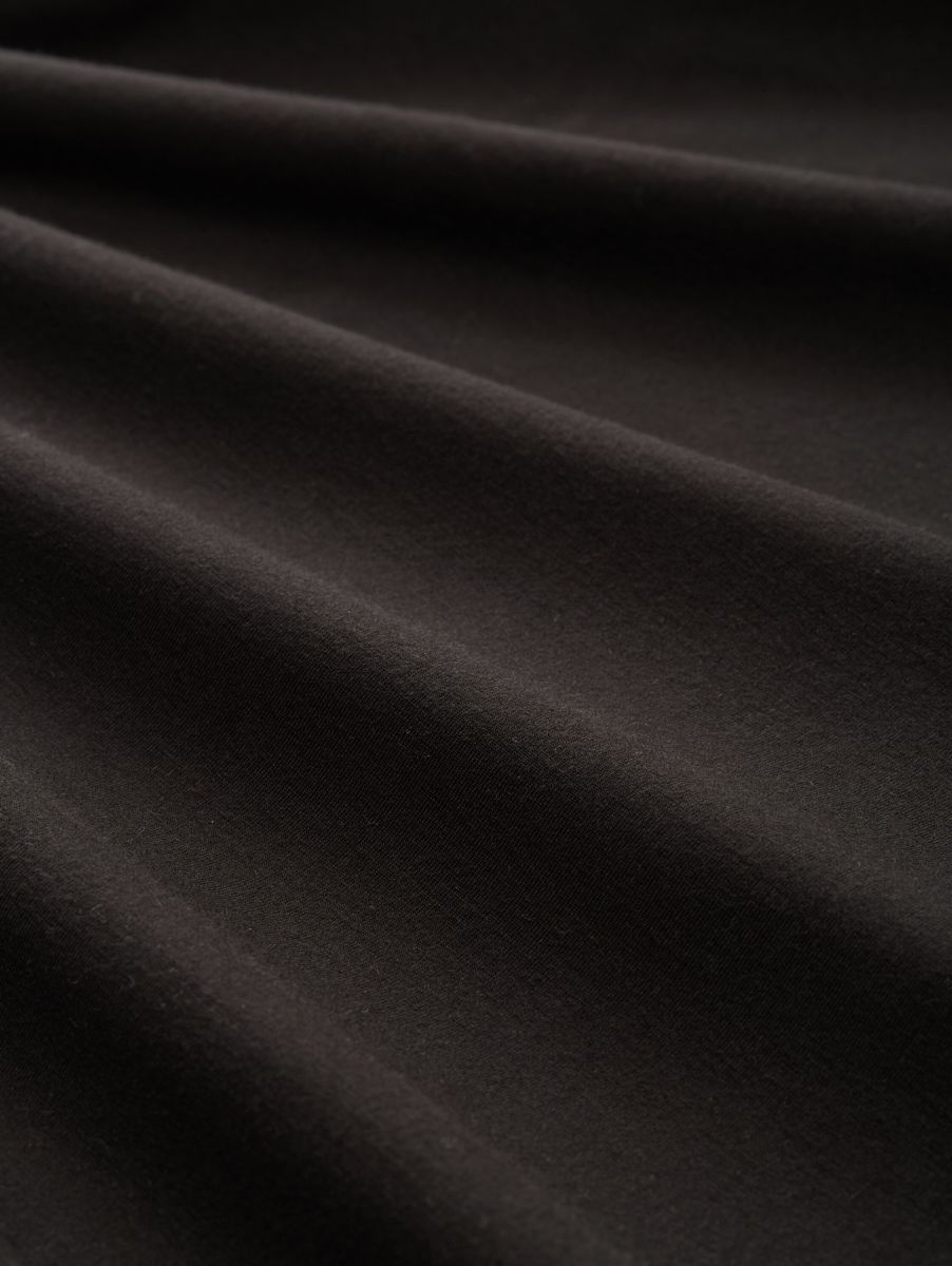 Langarmshirt mit Wasserfallkragen