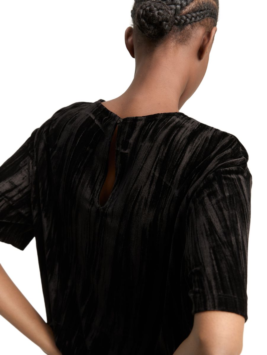 Loose Fit T-Shirt aus Samt