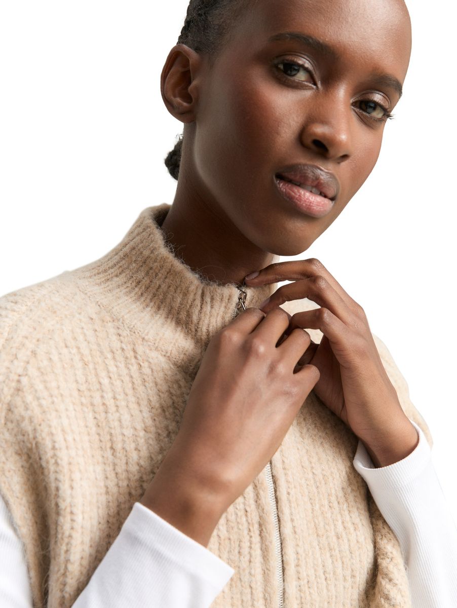 Pullunder mit Stehkragen