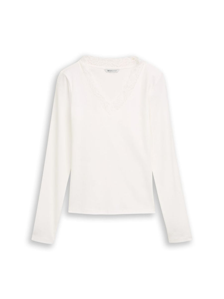 Langarmshirt mit Spitze