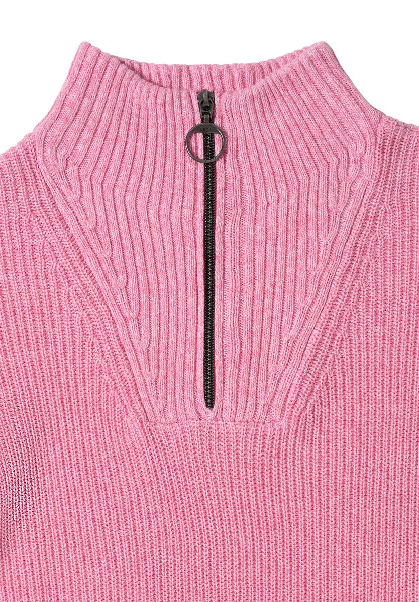 Mouliné Pullover mit Troyer