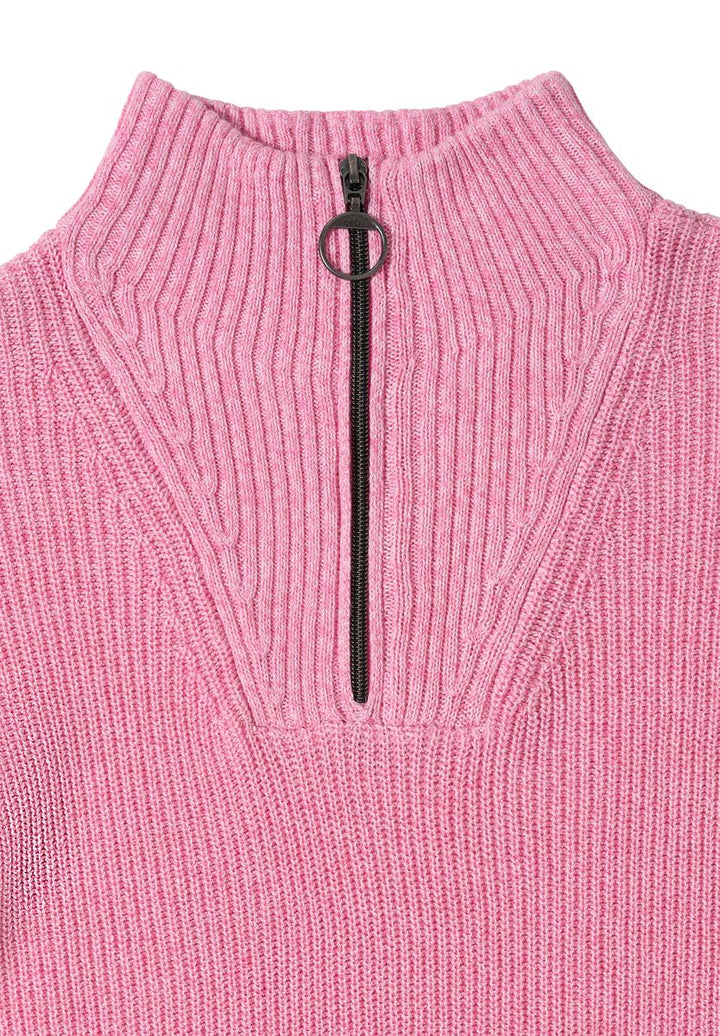 Mouliné Pullover mit Troyer