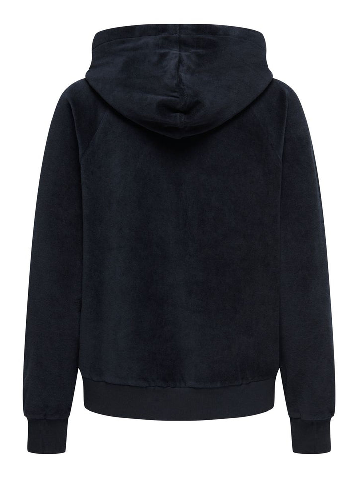 JDYVIDA L/S VELVET HOODIE TOP JRS DIA