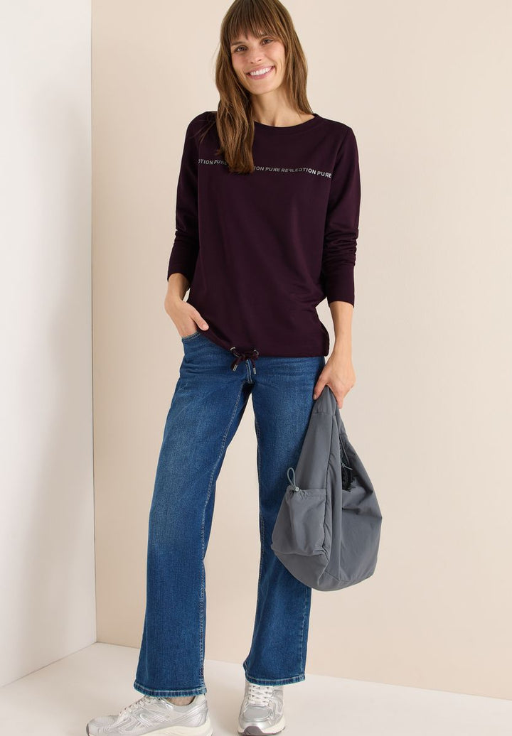 Langarmshirt mit Wording