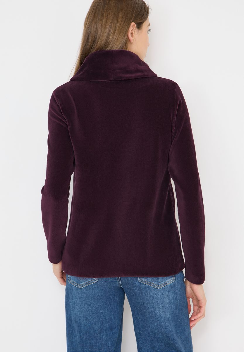 Cord Shirt mit großem Kragen