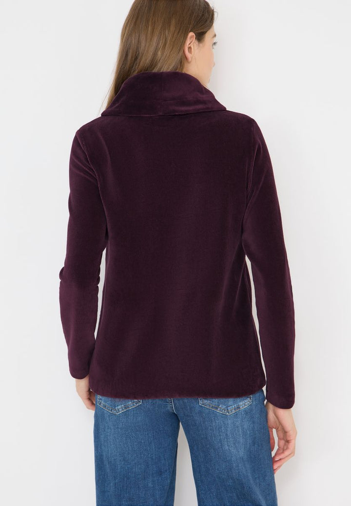 Cord Shirt mit großem Kragen