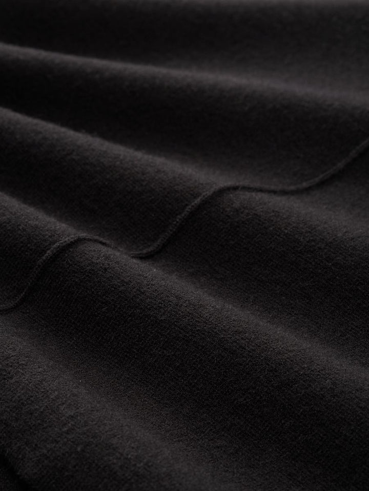 Cropped Strickpullover mit Stehkragen