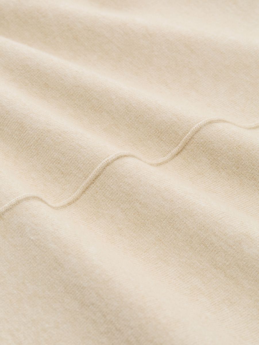 Cropped Strickpullover mit Stehkragen