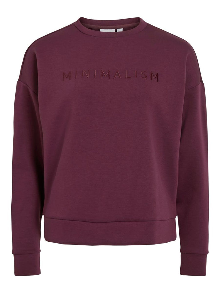 VIREFLECT EMB MINIMALISM L/S SWEAT TOP/R