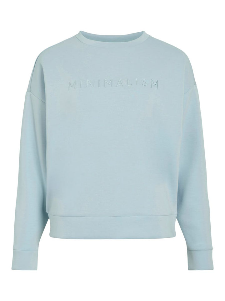 VIREFLECT EMB MINIMALISM L/S SWEAT TOP/R