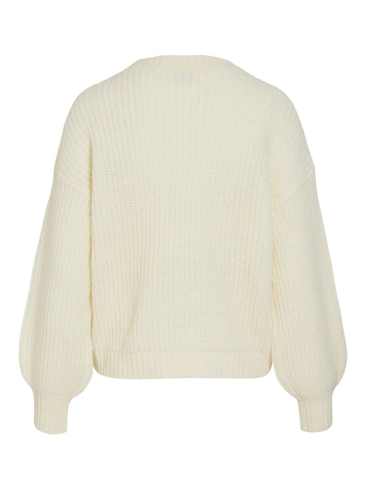 VIKIANA O-NECK L/S DETAIL KNIT TOP/1