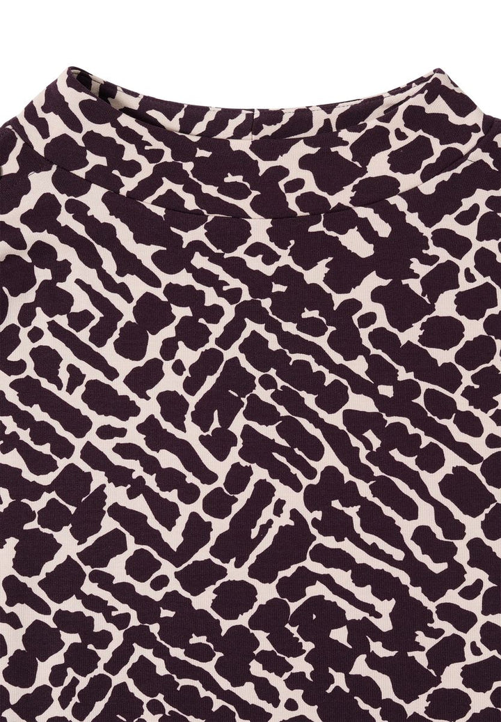 Print-Shirt mit Knopfdetails