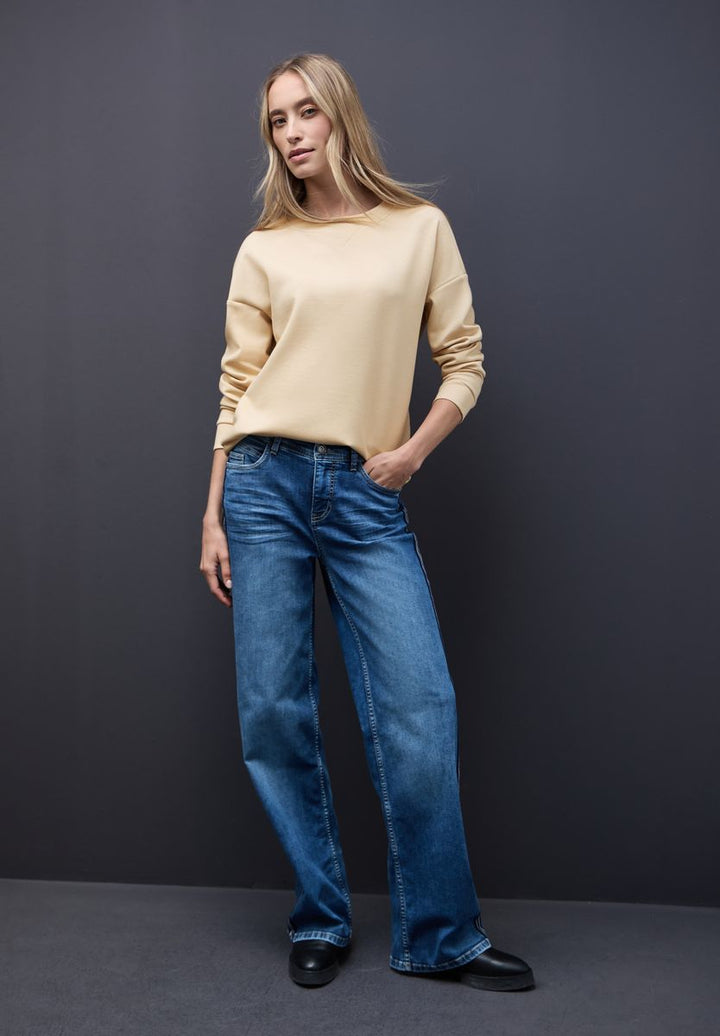 Shirt mit Ripp-Detail