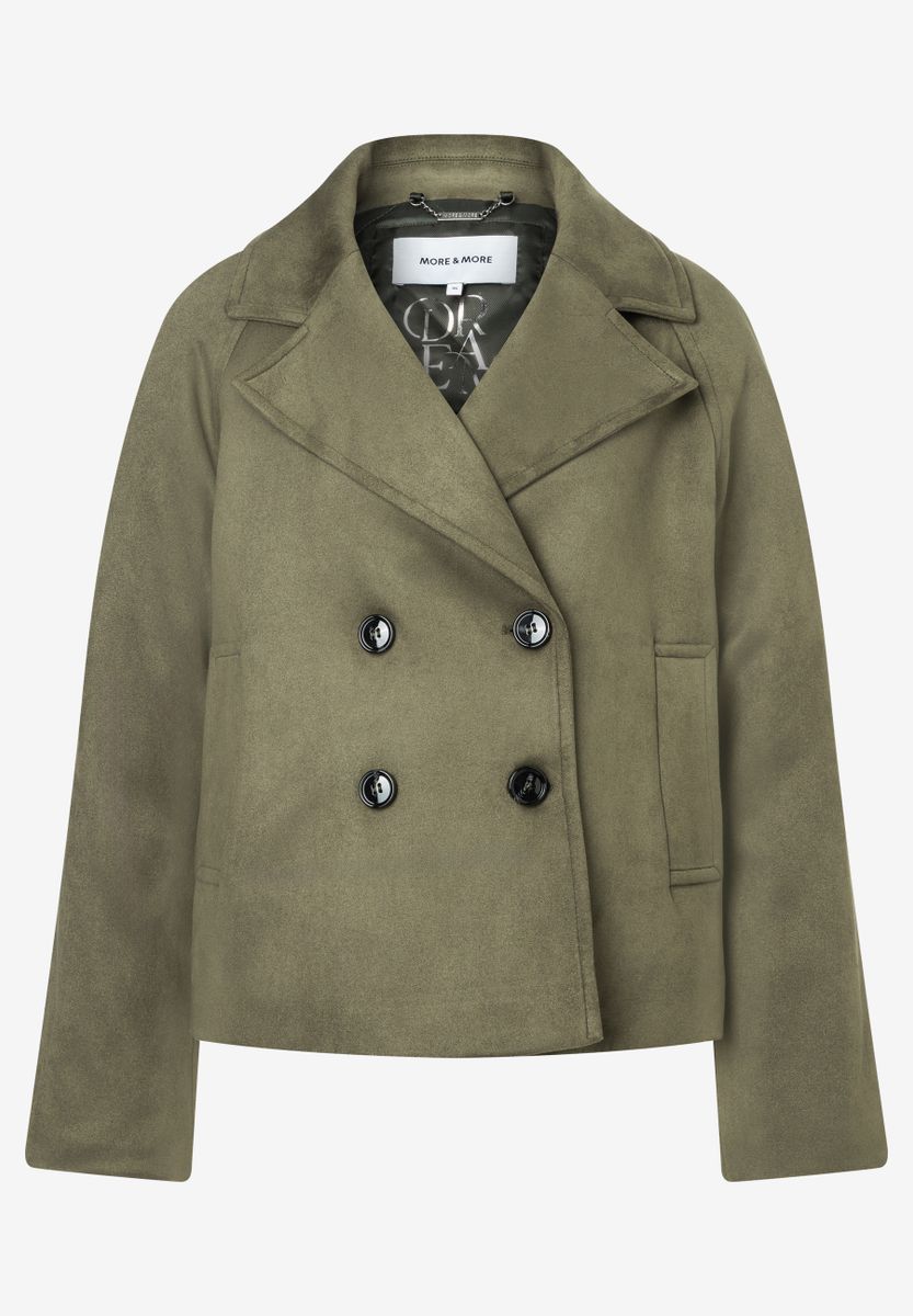 Jacke in Wildleder-Optik