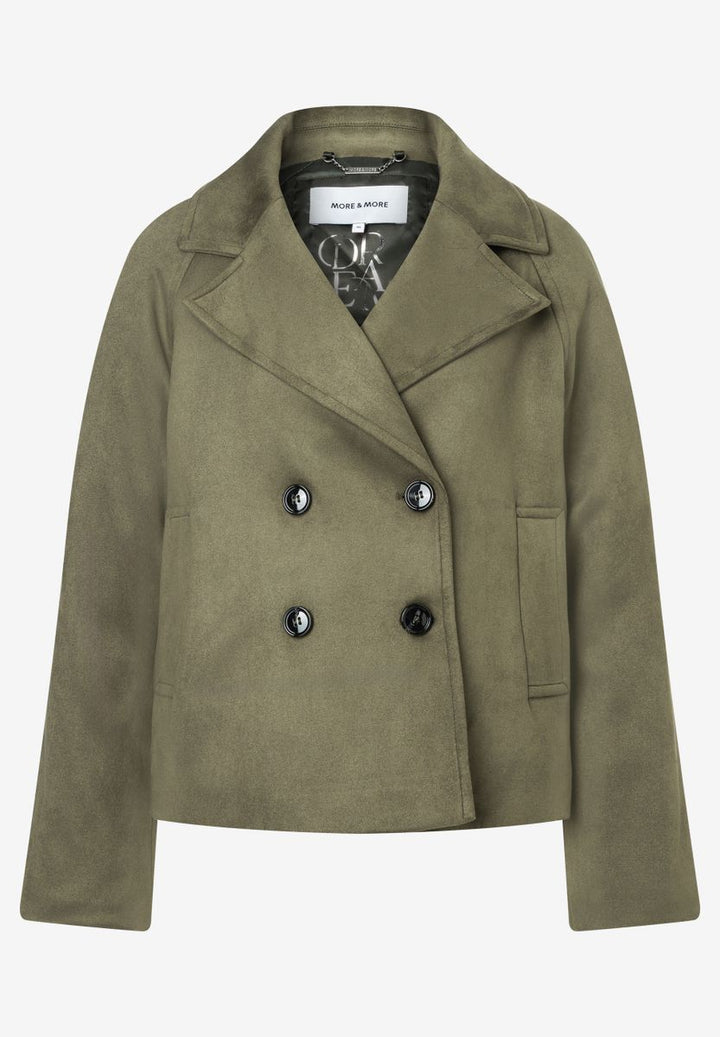 Jacke in Wildleder-Optik