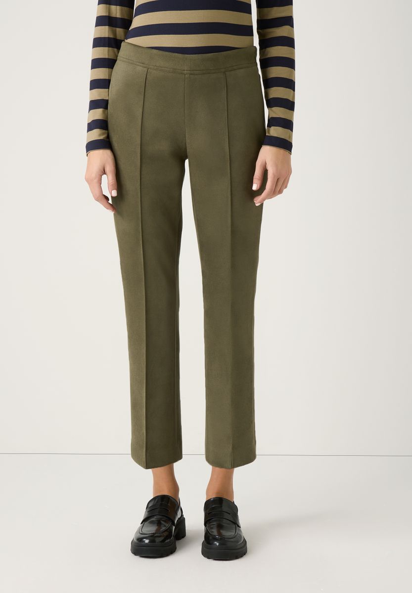 Hose in Wildleder-Optik