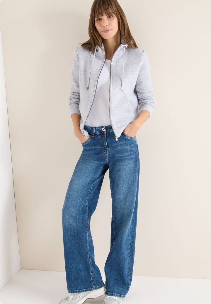 Glitzernde Hoodie Sweatjacke