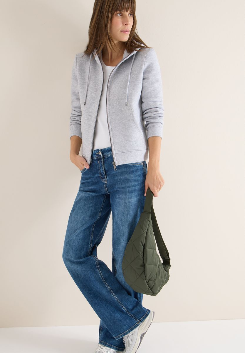 Glitzernde Hoodie Sweatjacke