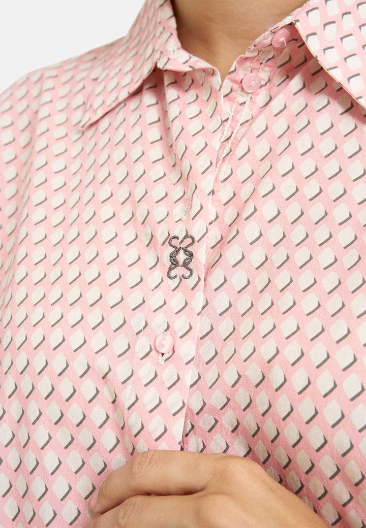 Volum slv shirt collar blouse