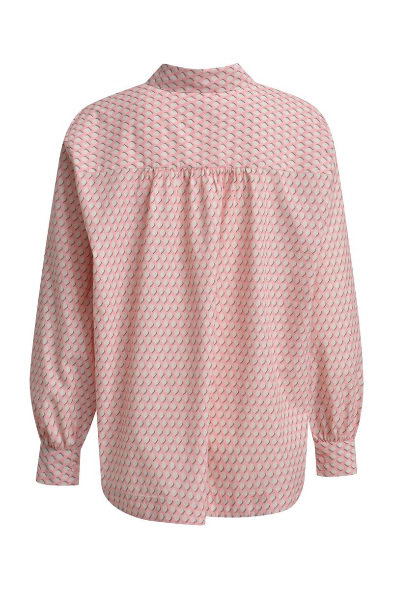 Volum slv shirt collar blouse